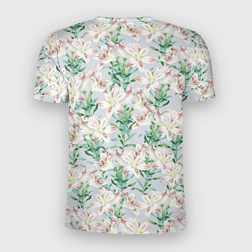 Мужская спорт-футболка Цветы Нежные Лилии / 3D-принт – фото 2