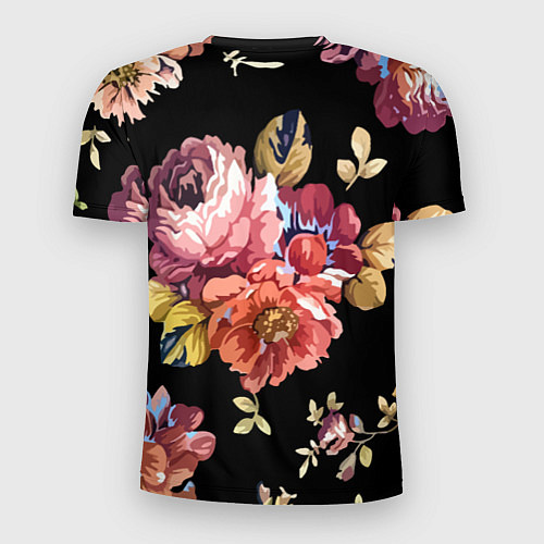 Мужская спорт-футболка Розы в летней ночи Fashion trend / 3D-принт – фото 2