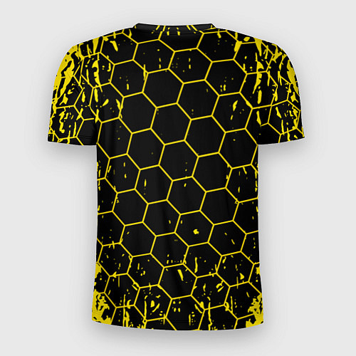 Мужская спорт-футболка Боруссия соты / 3D-принт – фото 2