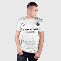 Футболка спортивная мужская Barcelona Champions Униформа, цвет: 3D-принт — фото 2