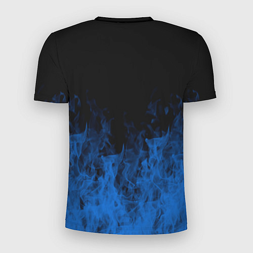 Мужская спорт-футболка Chelsea пламя / 3D-принт – фото 2