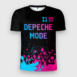 Мужская спорт-футболка Depeche Mode Neon Gradient