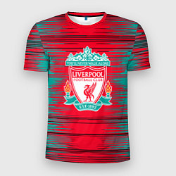 Футболка спортивная мужская Ливерпуль logo, цвет: 3D-принт