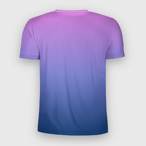 Мужская спорт-футболка PINK-BLUE GRADIENT ГРАДИЕНТ / 3D-принт – фото 2