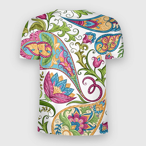 Мужская спорт-футболка Fashionable floral Oriental pattern Summer 2025 / 3D-принт – фото 2