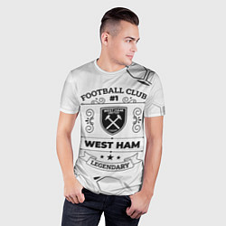 Футболка спортивная мужская West Ham Football Club Number 1 Legendary, цвет: 3D-принт — фото 2