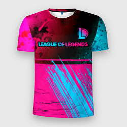 Мужская спорт-футболка League of Legends Neon Gradient