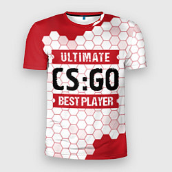 Футболка спортивная мужская CS:GO: красные таблички Best Player и Ultimate, цвет: 3D-принт