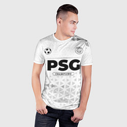 Футболка спортивная мужская PSG Champions Униформа, цвет: 3D-принт — фото 2