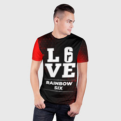 Футболка спортивная мужская Rainbow Six Love Классика, цвет: 3D-принт — фото 2
