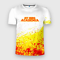 Мужская спорт-футболка Моя геройская академия краска