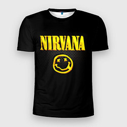 Футболка спортивная мужская NIRVANA соты, цвет: 3D-принт