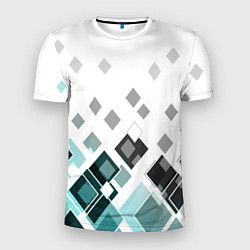Мужская спорт-футболка Geometric pattern Геометрический узор ромбы