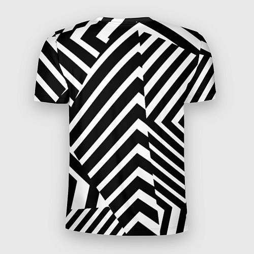 Мужская спорт-футболка Минималистический геометрический паттерн / 3D-принт – фото 2
