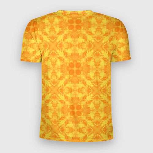 Мужская спорт-футболка Желтый абстрактный летний орнамент / 3D-принт – фото 2