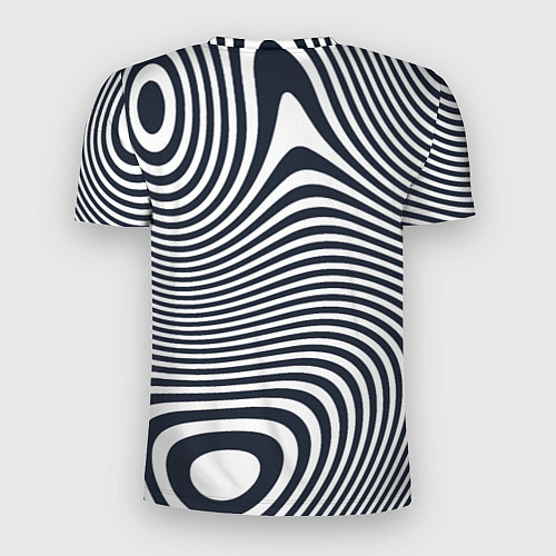 Мужская спорт-футболка Гипнотические волны / 3D-принт – фото 2