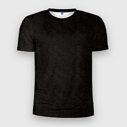 Футболка спортивная мужская Текстурированный угольно-черный, цвет: 3D-принт