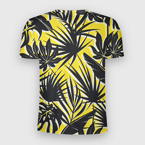 Мужская спорт-футболка Красочная Тропическая Листва / 3D-принт – фото 2