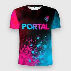 Мужская спорт-футболка Portal Neon Gradient