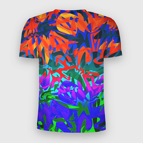 Мужская спорт-футболка Game time Абстрактный пятнистый узор / 3D-принт – фото 2