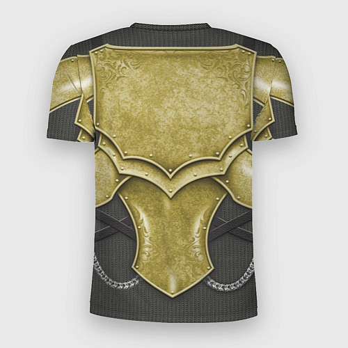 Мужская спорт-футболка Доспех рыцаря Золотого дракона / 3D-принт – фото 2