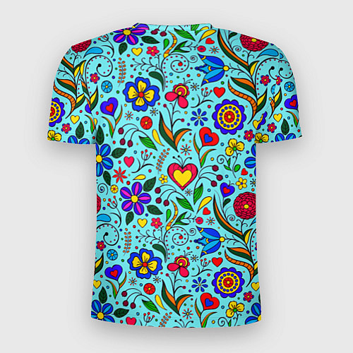 Мужская спорт-футболка FLOWER PALETTE / 3D-принт – фото 2
