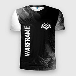 Мужская спорт-футболка Warframe Glitch на темном фоне - FS