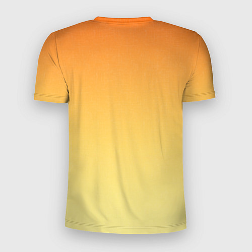 Мужская спорт-футболка Оранжевый, желтый градиент / 3D-принт – фото 2