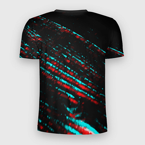 Мужская спорт-футболка Fortnite в стиле Glitch Баги Графики на темном фон / 3D-принт – фото 2