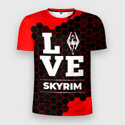Футболка спортивная мужская Skyrim Love Классика, цвет: 3D-принт