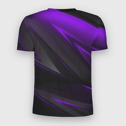 Мужская спорт-футболка Geometry Черный и фиолетовый / 3D-принт – фото 2