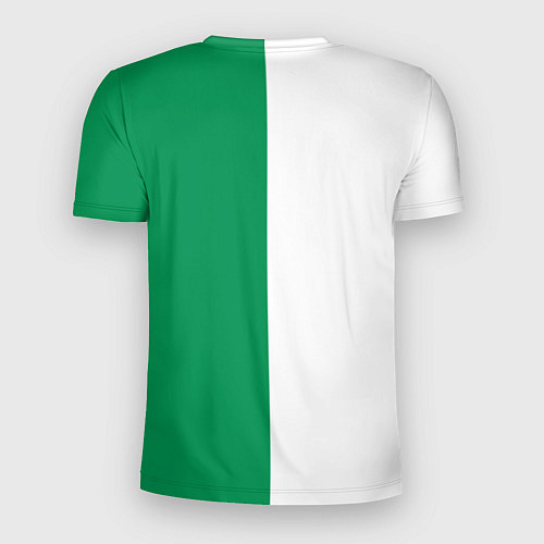 Мужская спорт-футболка ФК Ахмат бело-зеленая форма / 3D-принт – фото 2