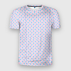 Мужская спорт-футболка Голубые и розовые кирпичики