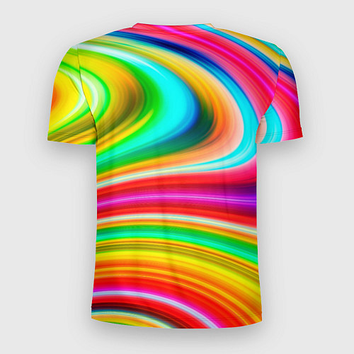 Мужская спорт-футболка Rainbow colors / 3D-принт – фото 2