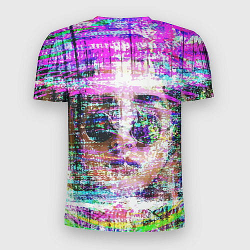 Мужская спорт-футболка Девушка в круглых очках / 3D-принт – фото 2