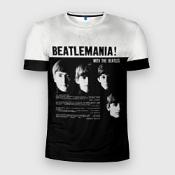 Мужская спорт-футболка With The Beatles Битломания
