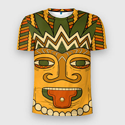 Мужская спорт-футболка Polynesian tiki CHILLING