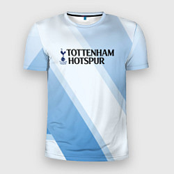 Мужская спорт-футболка Tottenham hotspur Голубые полосы
