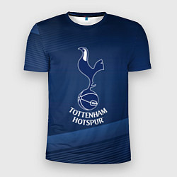 Футболка спортивная мужская Tottenham hotspur Синяя абстракция, цвет: 3D-принт