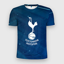 Мужская спорт-футболка Tottenham hotspur Соты абстракция