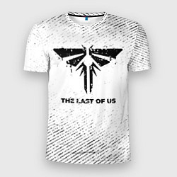 Футболка спортивная мужская The Last Of Us с потертостями на светлом фоне, цвет: 3D-принт