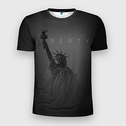 Футболка спортивная мужская LIBERTY - СТАТУЯ СВОБОДЫ, цвет: 3D-принт