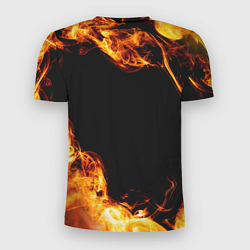 Мужская спорт-футболка Metallica и пылающий огонь / 3D-принт – фото 2