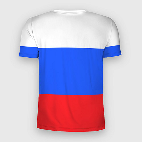Мужская спорт-футболка Привет из России - медведь и триколор / 3D-принт – фото 2