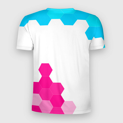 Мужская спорт-футболка Free Fire neon gradient style: символ и надпись ве / 3D-принт – фото 2