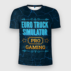 Мужская спорт-футболка Игра Euro Truck Simulator: pro gaming