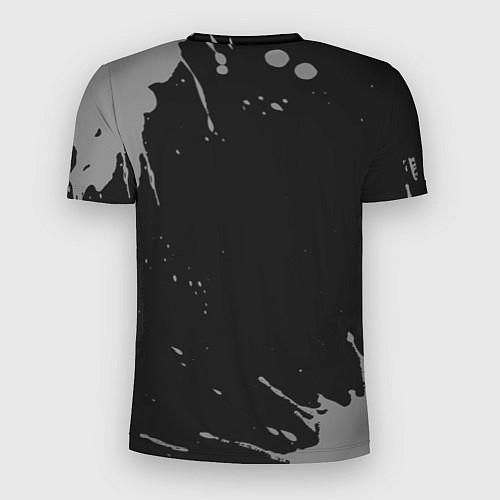Мужская спорт-футболка Сварщик с очень большой буквы на темном фоне / 3D-принт – фото 2