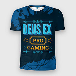 Мужская спорт-футболка Игра Deus Ex: pro gaming