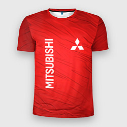Футболка спортивная мужская Mitsubishi sport - абстракция, цвет: 3D-принт
