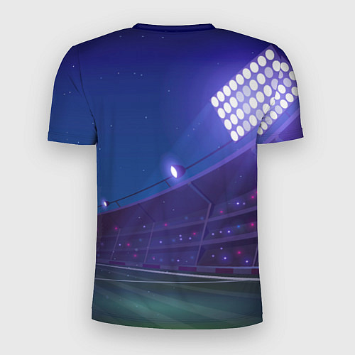 Мужская спорт-футболка PSG ночное поле / 3D-принт – фото 2